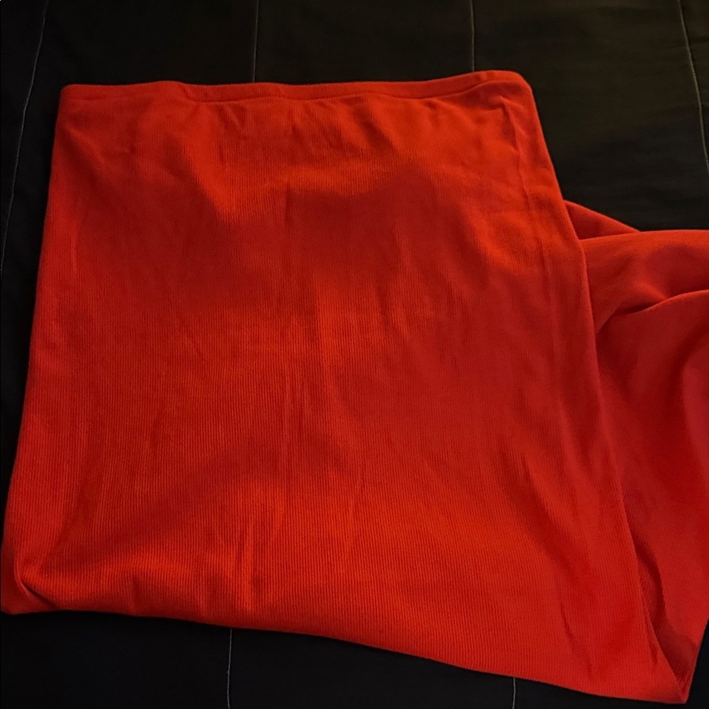 Vibrant Red Tube Dress